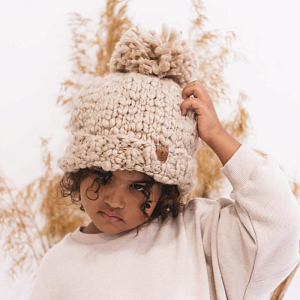 Шапка-бини Mrs. Ertha "Ivory", слоновая кость